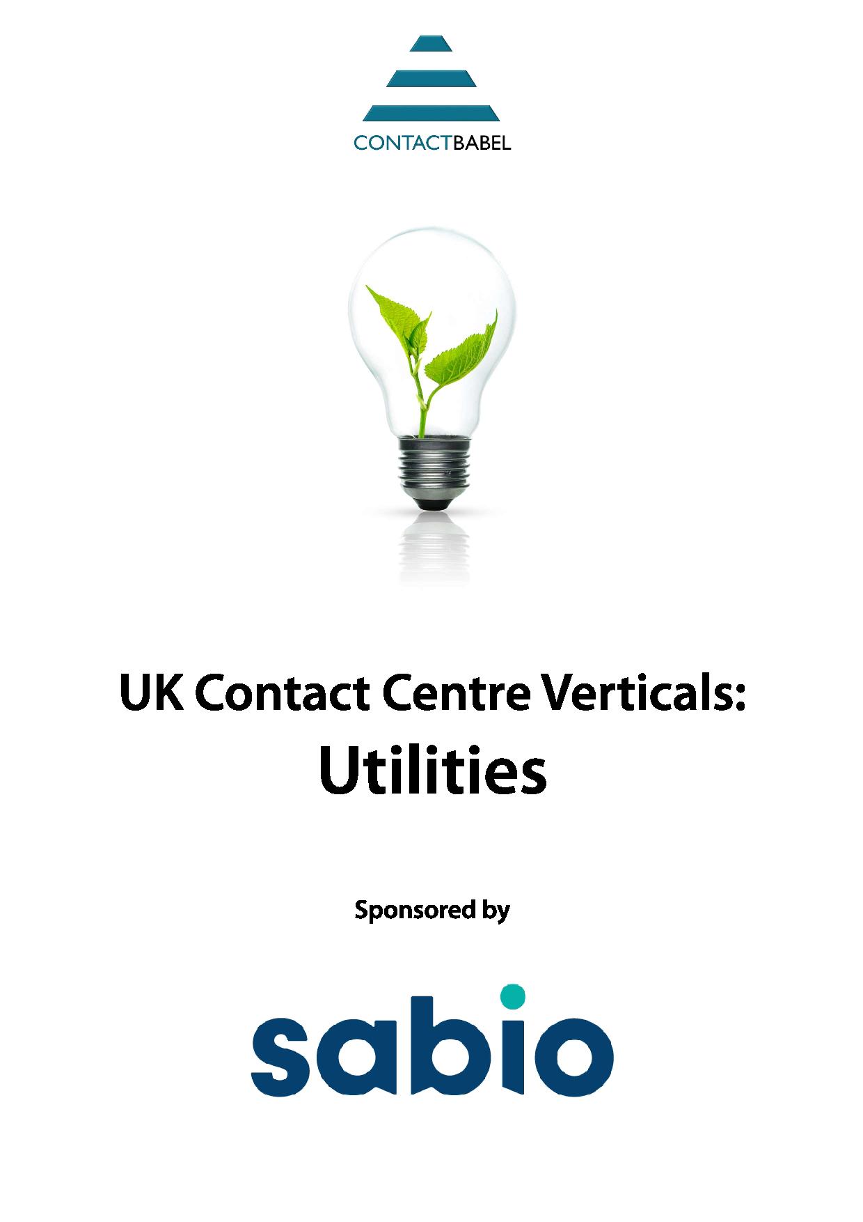 Contact Babel - UK Contact Centre Verticals: Utilities